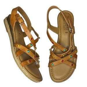 NEW Tuscany by Easy Street made in Italy strappy boho sandals women’s shoes 9